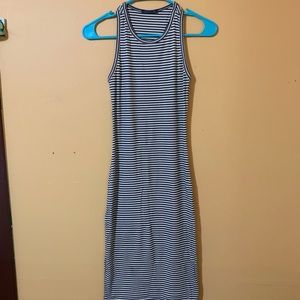 Over the knee high neck dress